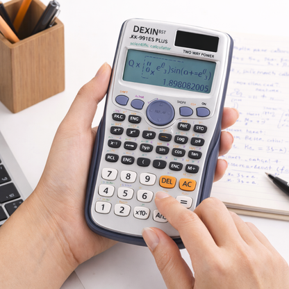 Calculadora Científica Avanzada Fx-991ES Plus | 417 Funciones | Pantalla Natural V.P.A.M. | Ideal para Ingeniería y Ciencias
