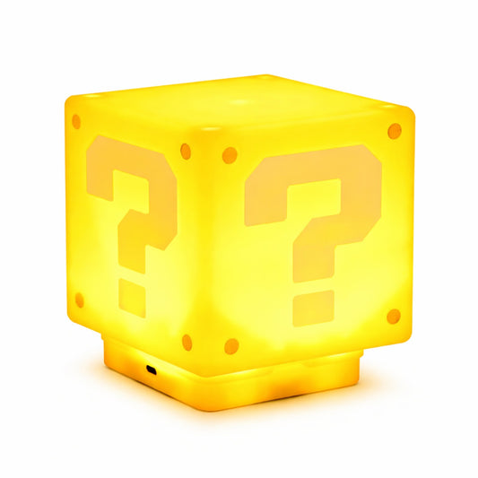 Lámpara Cubo Interactivo Super Mario Bros con Sonido Moneda | Luz Nocturna Coleccionable