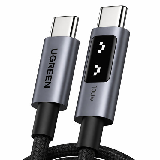 Cable UGREEN 100W USB-C a USB-C - Carga Súper Rápida 5A Trenzado
