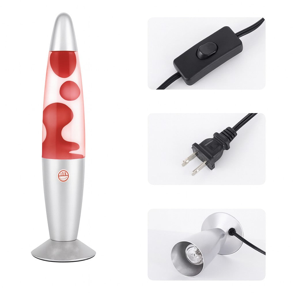 Lámpara Retro Efecto Lava Relajante 35 cm – Diseño Premium